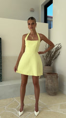 Mady Mini Dress - Lemon