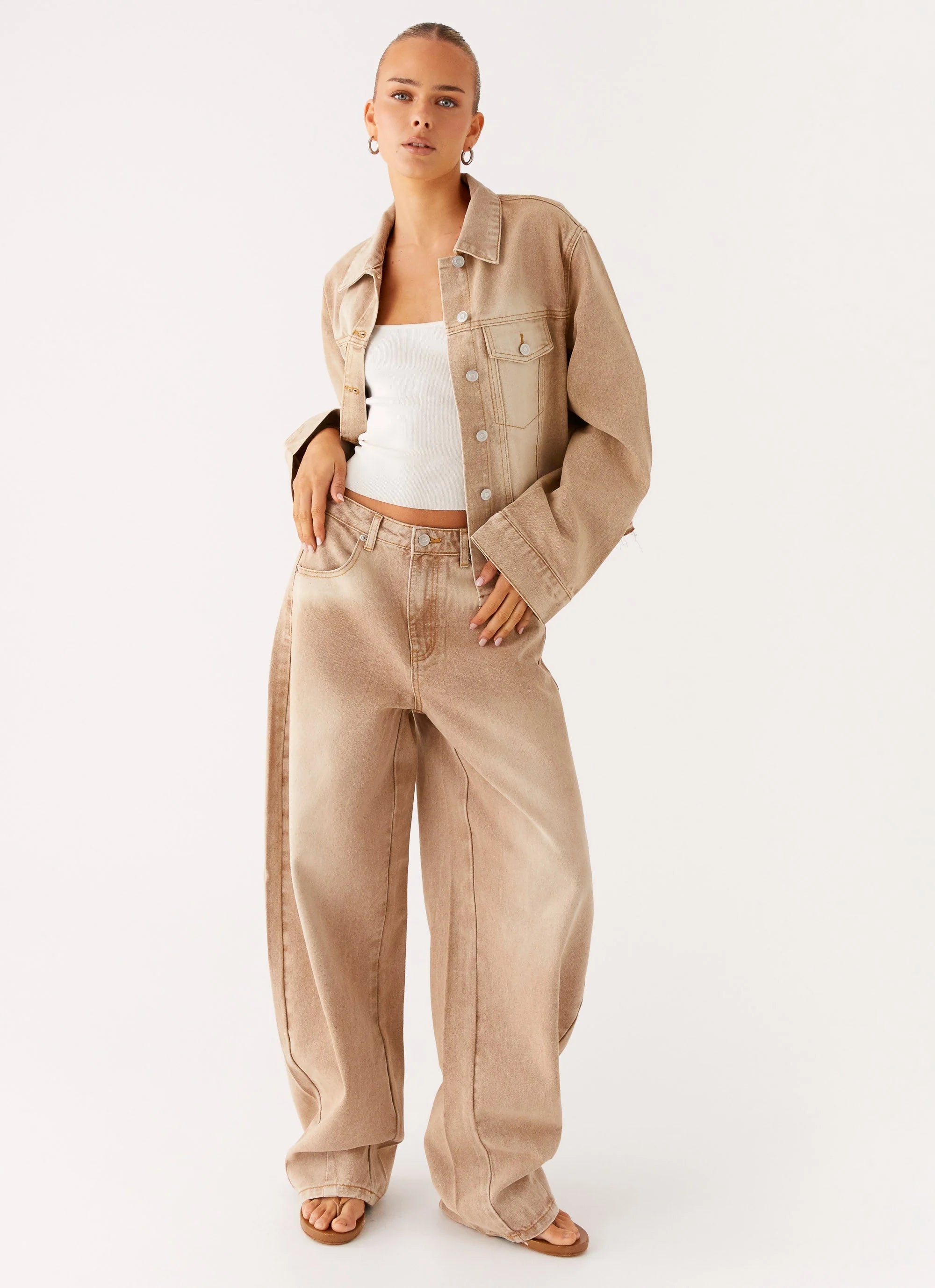 Khalil Denim Jacket - Tan