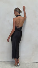 Rina Midi Dress - Black